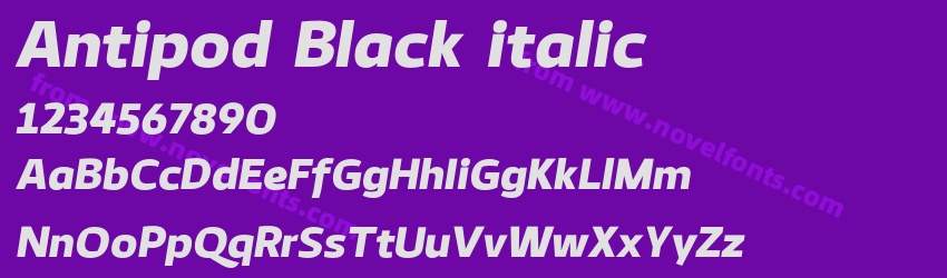 Antipod Black italicPreview Antipod Black italicPreview