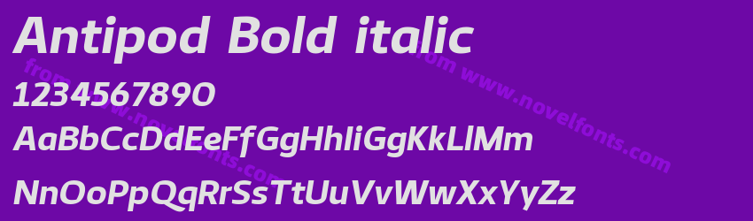 Antipod Bold italicPreview Antipod Bold italicPreview