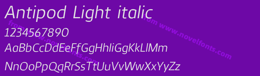 Antipod Light italicPreview Antipod Light italicPreview