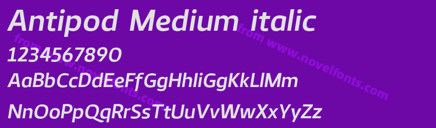 Antipod Medium italicPreview Antipod Medium italicPreview