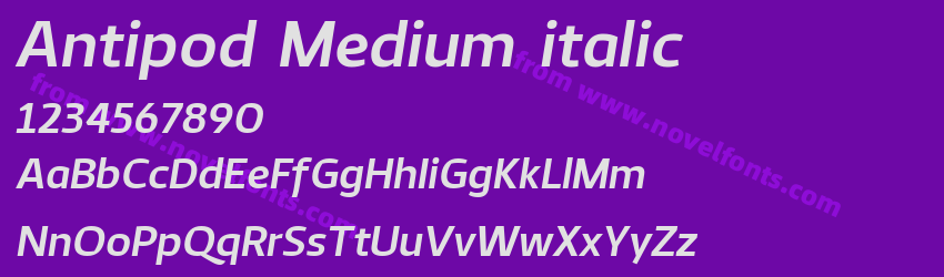 Antipod Medium italicPreview Antipod Medium italicPreview