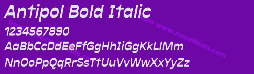 Antipol Bold ItalicPreview Antipol Bold ItalicPreview