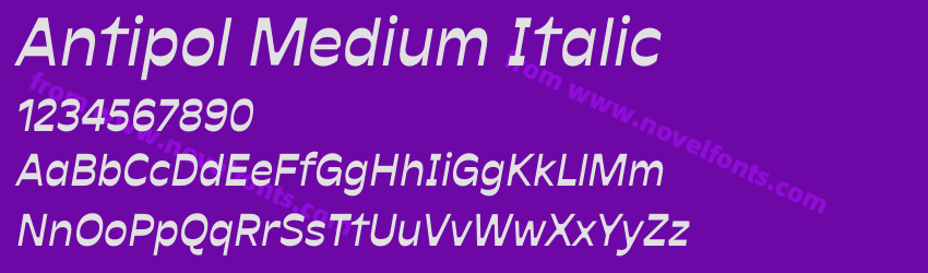 Antipol Medium ItalicPreview Antipol Medium ItalicPreview