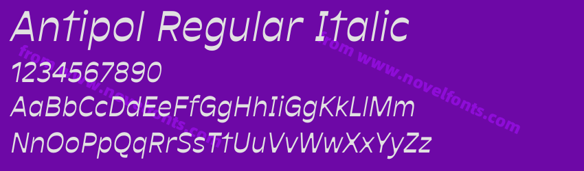 Antipol Regular ItalicPreview Antipol Regular ItalicPreview