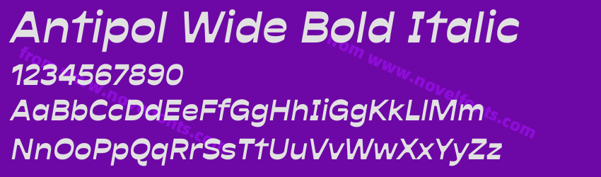 Antipol Wide Bold ItalicPreview Antipol Wide Bold ItalicPreview