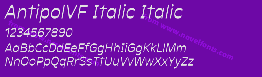 AntipolVF Italic ItalicPreview AntipolVF Italic ItalicPreview