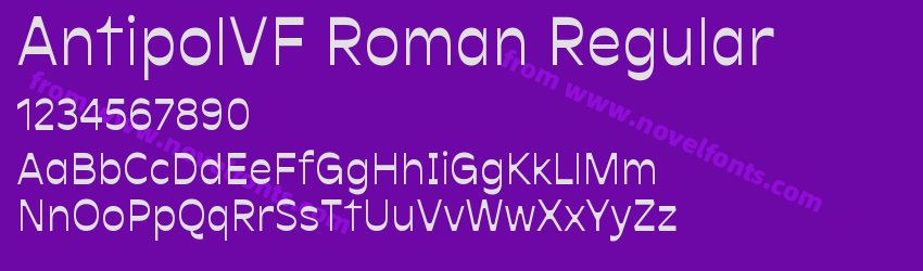 AntipolVF Roman RegularPreview AntipolVF Roman RegularPreview