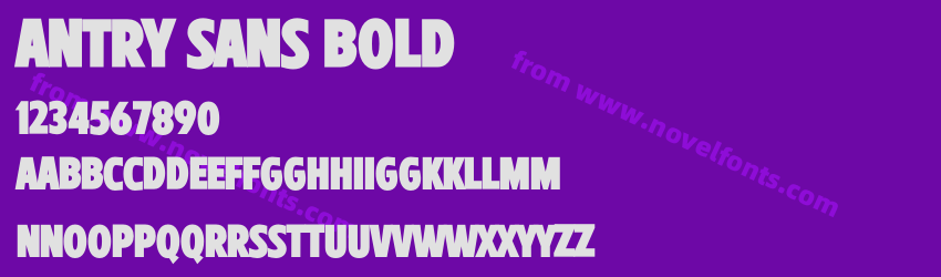 Antry Sans BoldPreview