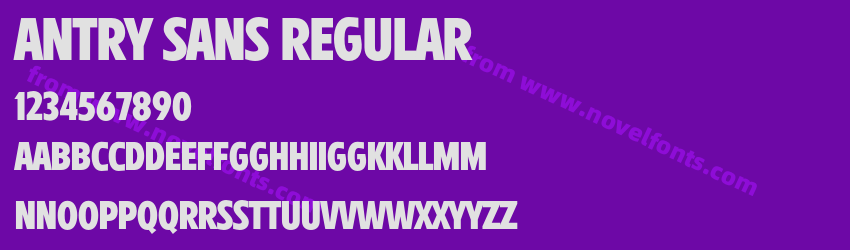 Antry Sans RegularPreview Antry Sans RegularPreview
