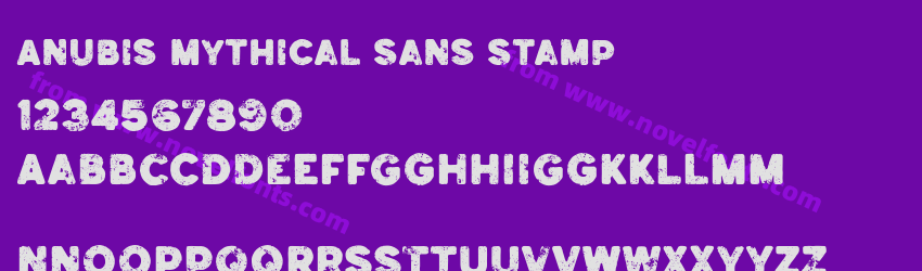 Anubis Mythical Sans StampPreview Anubis Mythical Sans StampPreview