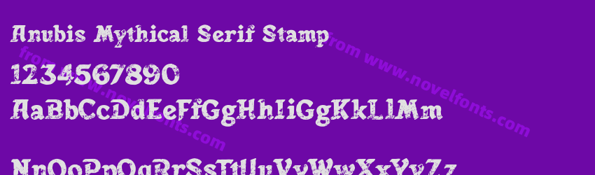 Anubis Mythical Serif StampPreview Anubis Mythical Serif StampPreview