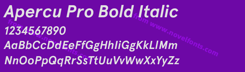 Apercu Pro Bold ItalicPreview Apercu Pro Bold ItalicPreview