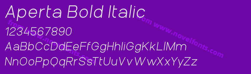Aperta Bold ItalicPreview Aperta Bold ItalicPreview