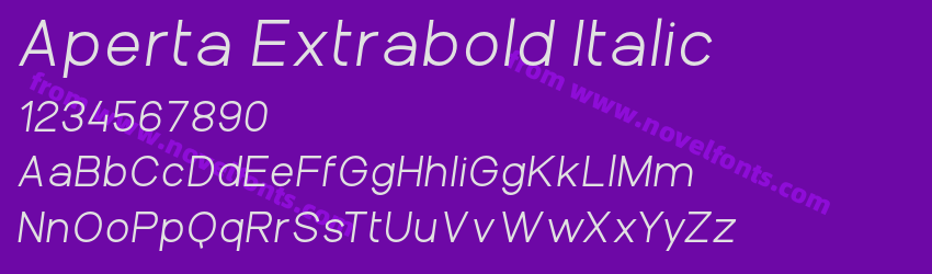 Aperta Extrabold ItalicPreview Aperta Extrabold ItalicPreview