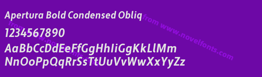 Apertura Bold Condensed ObliqPreview