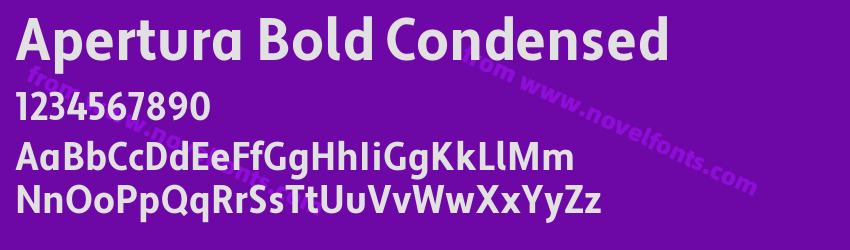 Apertura Bold CondensedPreview Apertura Bold CondensedPreview