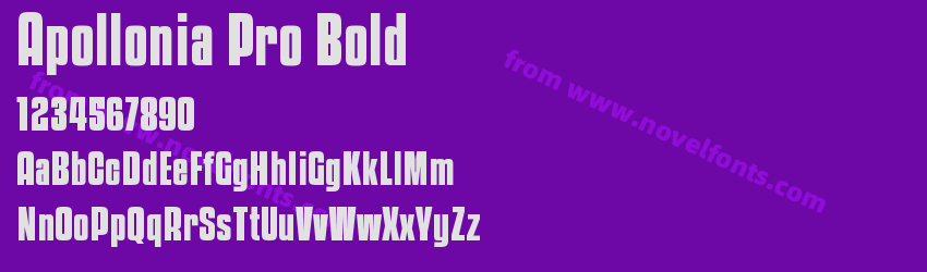 Apollonia Pro BoldPreview Apollonia Pro BoldPreview