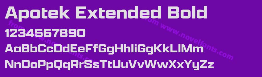 Apotek Extended BoldPreview Apotek Extended BoldPreview
