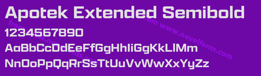 Apotek Extended SemiboldPreview Apotek Extended SemiboldPreview