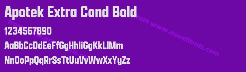 Apotek Extra Cond BoldPreview Apotek Extra Cond BoldPreview