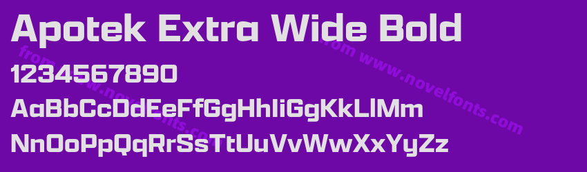 Apotek Extra Wide BoldPreview Apotek Extra Wide BoldPreview