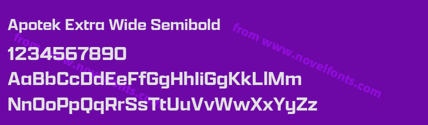 Apotek Extra Wide SemiboldPreview Apotek Extra Wide SemiboldPreview