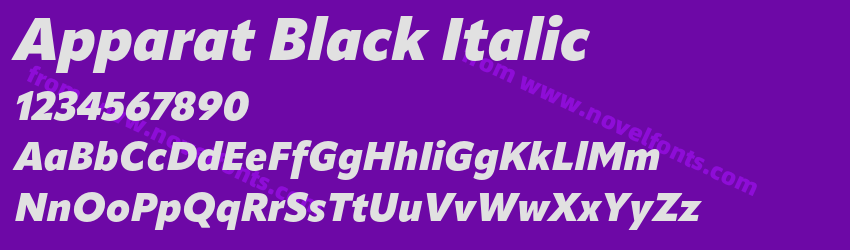 Apparat Black ItalicPreview Apparat Black ItalicPreview