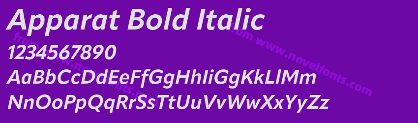 Apparat Bold ItalicPreview Apparat Bold ItalicPreview