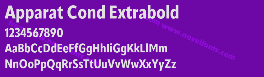 Apparat Cond ExtraboldPreview Apparat Cond ExtraboldPreview