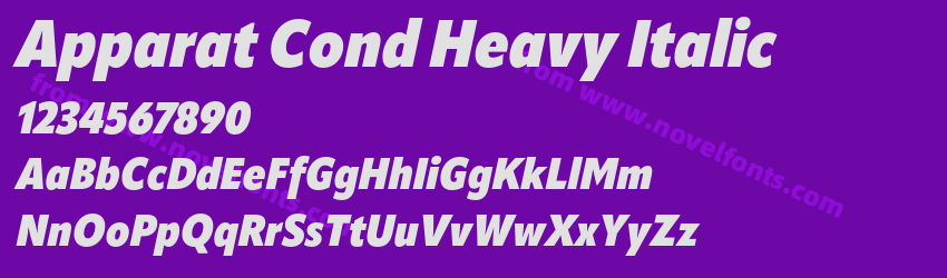 Apparat Cond Heavy ItalicPreview Apparat Cond Heavy ItalicPreview