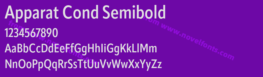 Apparat Cond SemiboldPreview Apparat Cond SemiboldPreview