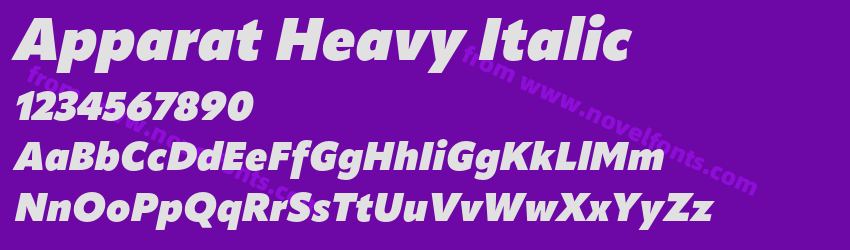 Apparat Heavy ItalicPreview Apparat Heavy ItalicPreview