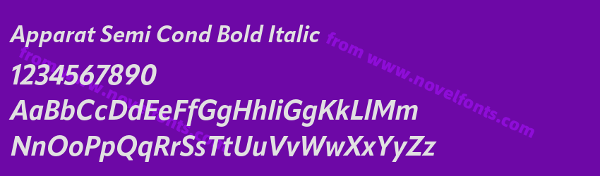 Apparat Semi Cond Bold ItalicPreview Apparat Semi Cond Bold ItalicPreview