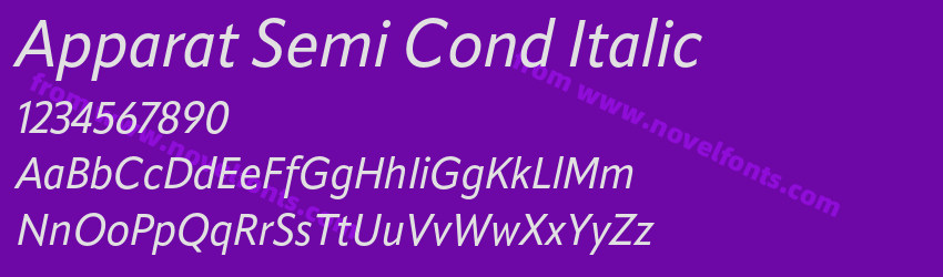 Apparat Semi Cond ItalicPreview Apparat Semi Cond ItalicPreview
