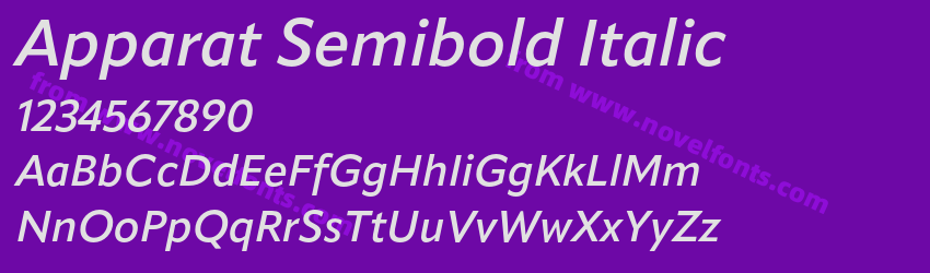 Apparat Semibold ItalicPreview Apparat Semibold ItalicPreview
