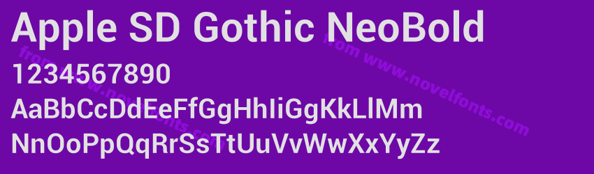 Apple SD Gothic NeoBoldPreview Apple SD Gothic NeoBoldPreview