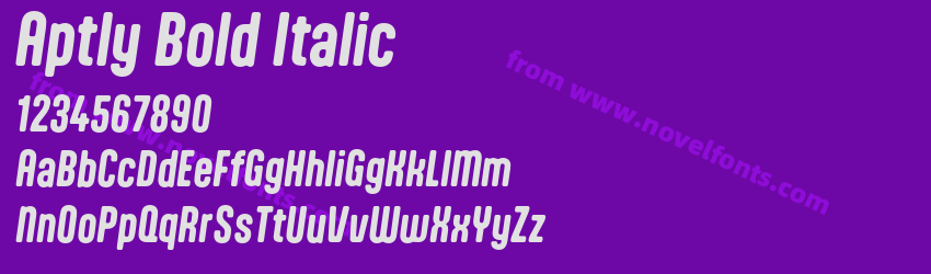 Aptly Bold ItalicPreview Aptly Bold ItalicPreview