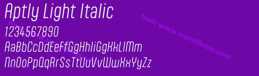 Aptly Light ItalicPreview Aptly Light ItalicPreview
