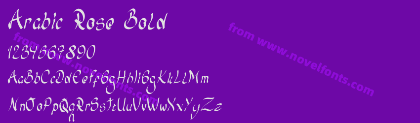 Arabic Rose BoldPreview Arabic Rose BoldPreview