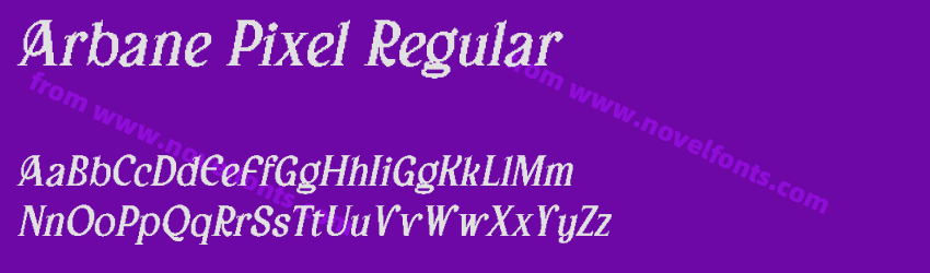 Arbane Pixel RegularPreview