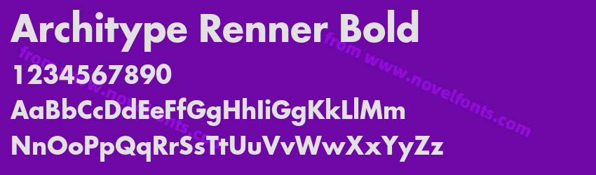 Architype Renner BoldPreview Architype Renner BoldPreview