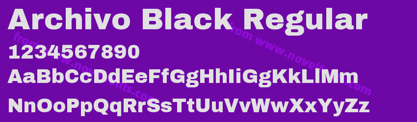 Archivo Black RegularPreview Archivo Black RegularPreview