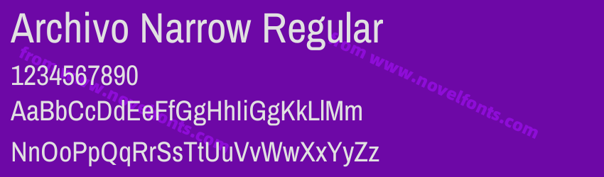 Archivo Narrow RegularPreview Archivo Narrow RegularPreview