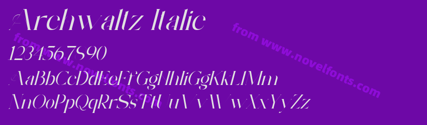 Archwaltz ItalicPreview