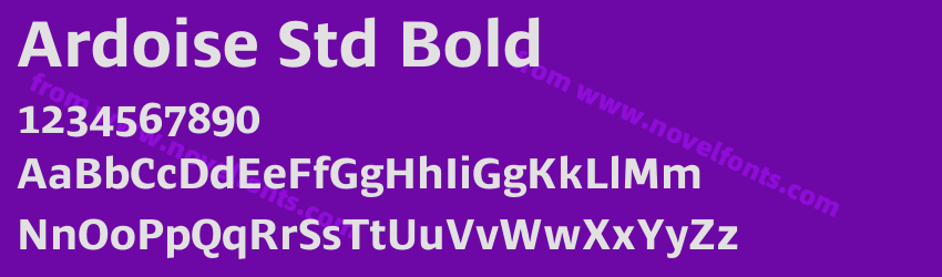 Ardoise Std BoldPreview Ardoise Std BoldPreview