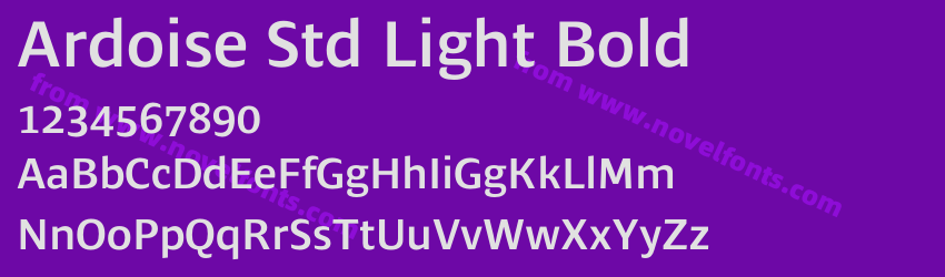 Ardoise Std Light BoldPreview Ardoise Std Light BoldPreview