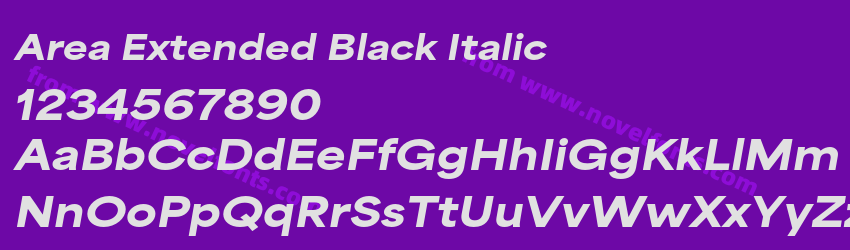 Area Extended Black ItalicPreview Area Extended Black ItalicPreview