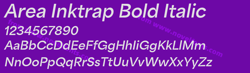 Area Inktrap Bold ItalicPreview Area Inktrap Bold ItalicPreview