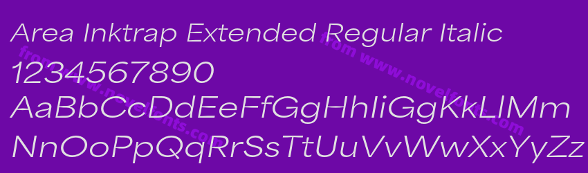 Area Inktrap Extended Regular ItalicPreview Area Inktrap Extended Regular ItalicPreview