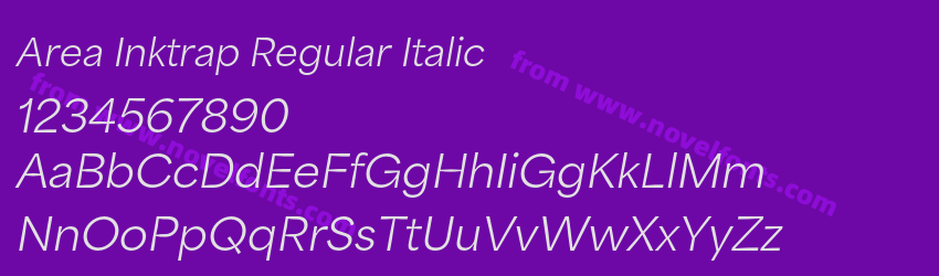 Area Inktrap Regular ItalicPreview Area Inktrap Regular ItalicPreview